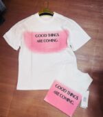 T-Shirt “GOOD THINGS ARE COMING” Blanc Unisexe